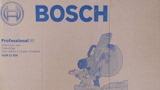 Bosch GCM 12 SDE Paneelsäge  unboxing [upl. by Retsek]