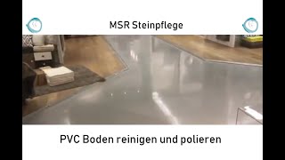 PVC Boden reinigen und polieren [upl. by Glaudia]