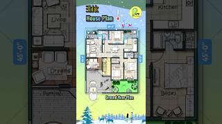 40’× 45’ house plan 3bhk with parking pooja west facing 2840 houseplan housedesign housemap [upl. by Ajak644]