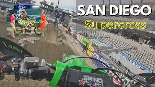 Supercross San Diego 2024  450 race Vlog [upl. by Atidnan]