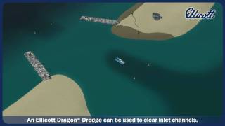 Dredging Inlets and Harbors with an Ellicott Dragon® Dredger [upl. by Kosey]