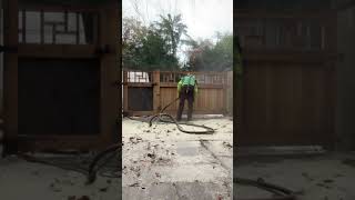 “Sandblasting Hardwood Driveway Gate  Satisfying Paint Removal and Restoration” [upl. by Nilatak87]