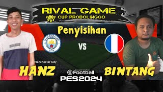 HANZ VS BINTANG  TURNAMEN PES 24 PS3 RG PROBOLINGGO [upl. by Maxama]