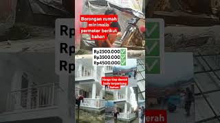 Borongan rumah minimalis permeter berikut bahan [upl. by Ikkim459]