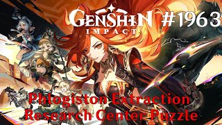 Genshin Impact Walkthrough Part 1963  Phlogiston Extraction Research Center Puzzle No Commentary [upl. by Lirrehs]