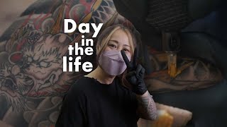 Day in the Life of a Traditional Japanese Tattoo Artist JPN SUBS [upl. by Ilajna]