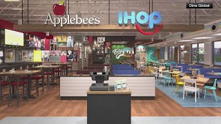 Combined Applebees and IHOP restaurant opens in Texas [upl. by Silohcin984]