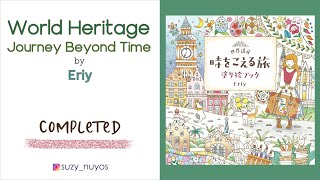 Completed Coloring Book World Heritage Journey Beyond Time by Eriy [upl. by Harak]