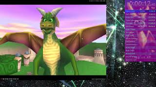 Spyro 120 Speedrun Training Artisans Homeworld 1733 W Phantom Menace in the background [upl. by Nawoj377]