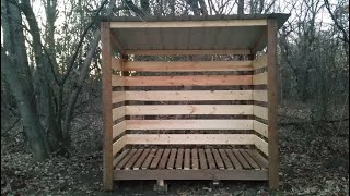 DIY Firewood Storage Shed [upl. by Chico]