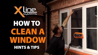 How to Clean a Window Using a Water Fed Pole  Basic Hints amp Tips [upl. by Lincoln372]