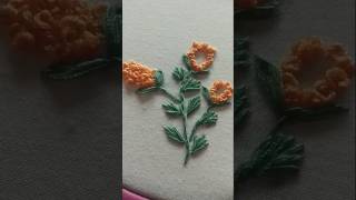 Lazy daisy tree flower embroidery flowers lazydaisyflower [upl. by Vivle]