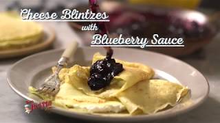 Cheese Blintzes with Blueberry Sauce [upl. by Shaper]