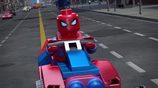 LEGO MARVEL SPIDERMAN  Part 1 “Motorcycles and Mochachinos” [upl. by Aidul442]