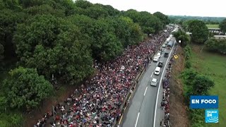 El destino de la caravana de migrantes que partió desde el sur de México hacia EE UU [upl. by Eymaj]