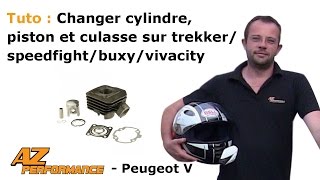 Tuto Changer le cylindre  piston  culasse de son Speedfight 12  Trekker  Buxy [upl. by Solakcin]