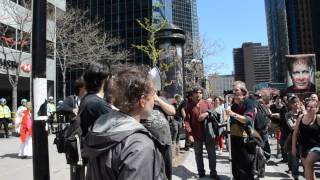 Manif de solidarité avec Gabriel Duchesneau version courte [upl. by Maxim]