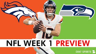 Broncos vs Seahawks NFL Week 1 Preview Predictions amp Keys To Victory [upl. by Muhan]