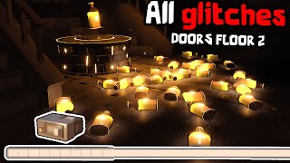 ALL GLITCHES in DOORS FLOOR 2 [upl. by Strickland]