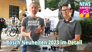 Bosch Ebike Neuheiten 2023 ExklusivInterview  Elektrofahrrad24de [upl. by Sedgewick564]