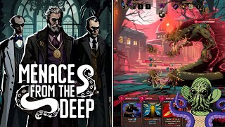 Lovecraftian Roguelike Deckbuilding is AWESOME  Cactus Plays Menace from the Deep [upl. by Ahsaelat]