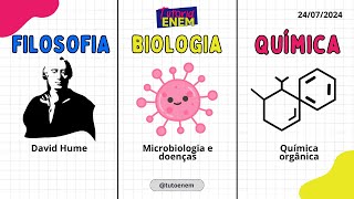 Tutoria ENEM 24072024  FilosofiaBiologiaQuímica [upl. by Anahsek934]