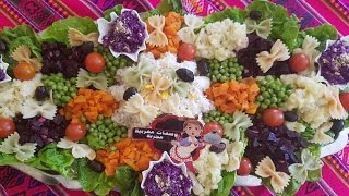 طريقة تحضير سلطة راقية وجد سريعة للضيوف salade jardiniere facil [upl. by Alohs]