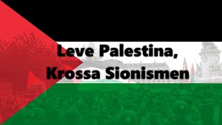 Leve Palestina Krossa Sionismen Swedish English and Danish lyrics [upl. by Hales]