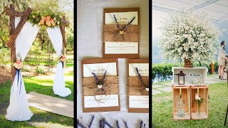 30 IDEIAS LINDAS PARA CASAMENTO RUSTICO  Eduardo Wizard [upl. by Martel]