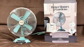 Better Homes amp Gardens 8” Retro Oscillating Fan  Unboxing amp Test [upl. by Martineau]