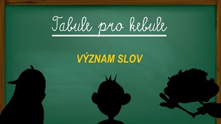 Význam slov [upl. by Nirro]