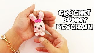 Crochet Tiny Bunny Keychains A Cute amp Crafty Guide [upl. by Anauj]