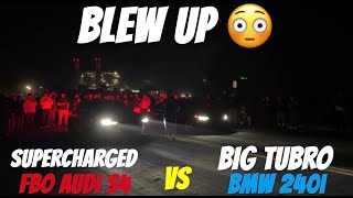 AUDI S4 VS BMW 240I CRAZY RACE 😳 [upl. by Moe]