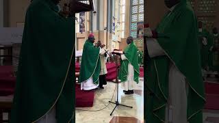 His Grace Bishop Anyolo bless vestments to be used by Bishop elect of Embu Peter Kimani [upl. by Rubie]