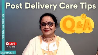 Post Delivery Care Tips  Q amp A Session  18 01 2022  Dr Sita [upl. by Sedecrem]