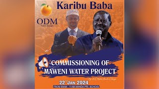 LIVE Commissioning of Maweni Water Project to Manda Primary school Lamu County [upl. by Annat594]