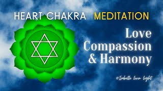 Heart chakra 10min Guided Meditation listen to for 21 days spiritualawakening spiritualalignment [upl. by Jonell]