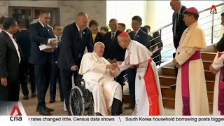 Pope Francis visits multicultural multireligious Singapore [upl. by Annayehc]