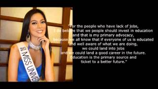 Miss Universe 2013 Question and Answer Portion Ariella Arida Philippines [upl. by Talyah]