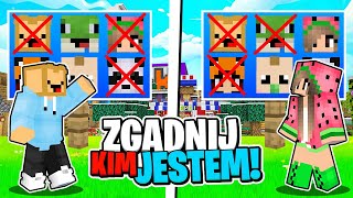 ZGADNIJ KIM JESTEM Z MŁODSZĄ SIOSTRĄ W MINECRAFT [upl. by Shaylah]