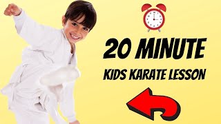 How To Learn Karate At Home For Kids  20 Minute Beginner Lesson  Dojo Go Week 6 [upl. by Cristal]