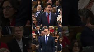 Trudeau vs Poilievre Heated Debate on CanadaUS Border Crisis canada bordercrisis [upl. by Enyaz]