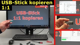 USB Stick kopieren 1 zu 1  klonen  bootfähig  Tool für Windows 10 und 7  4K Video [upl. by Anyzratak]