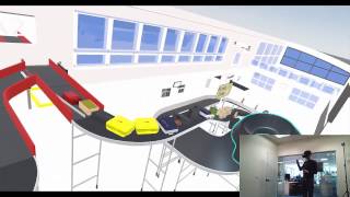 Emulate3D Interactive Baggage Handling System with the HTC Vive [upl. by Ger710]