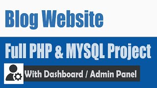 How to create a blog PHP and MySQL database Intro amp Demo [upl. by Chappy]