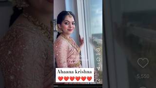 Ahaana Krishna😍❤️ Wedding lookahanakrishna diyakrishna trendingshorts viralshort ytshorts 😍 [upl. by Ecirtnahc]