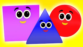 The Shapes Song Preschool Learning And Children Rhyme By Kids Tv [upl. by Wileen]