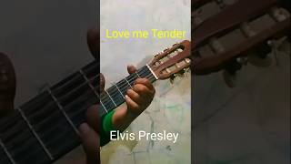 Love me Tender Elvis Presley fingerstyle tutorial shorts guitar cover [upl. by Cressy]