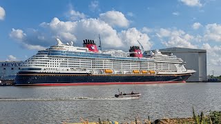 Papenburg Fahrt aus der Stadtmitte mit dem Rad zur MeyerWerft  Disney Treasure [upl. by Dulce793]