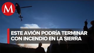 Confían en avión DC 10 para reducir fuego [upl. by Adnik]